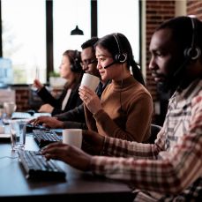 Picture of Employees in the Office