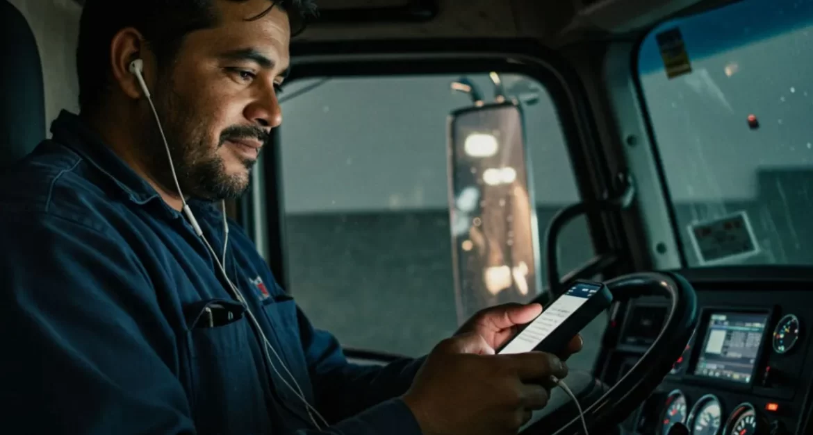 Owner Operator Learning English with Apps (CVSA NEW RULES)