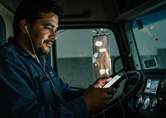 Owner Operator Learning English with Apps (CVSA NEW RULES)