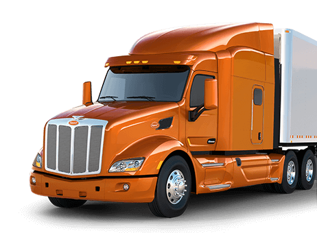 This is an Orange Truck of an Owner Operator